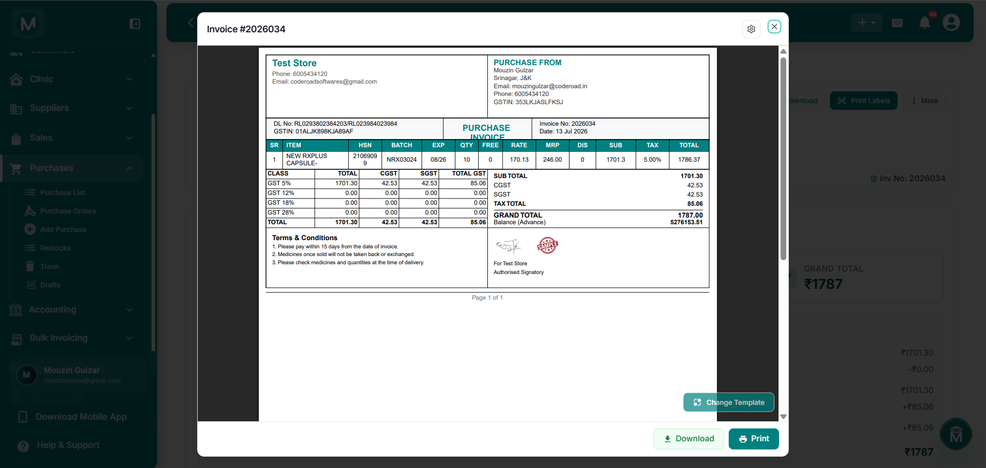 Invoice Preview