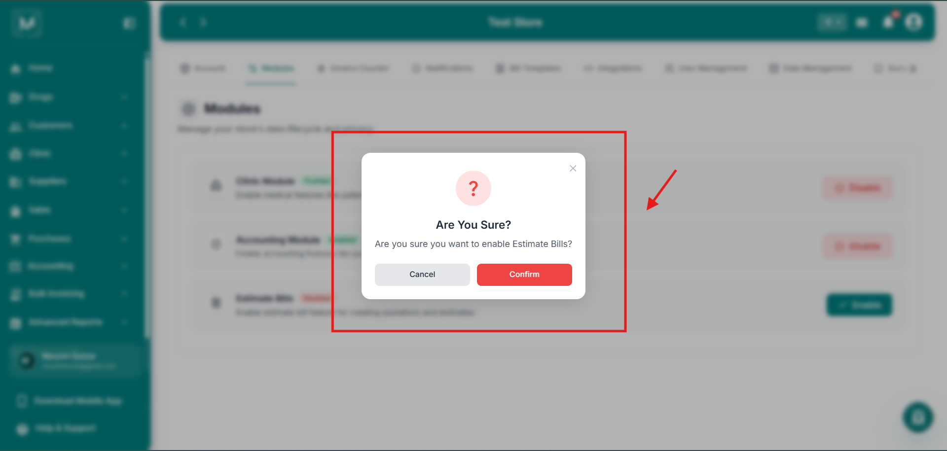 Confirmation Prompt