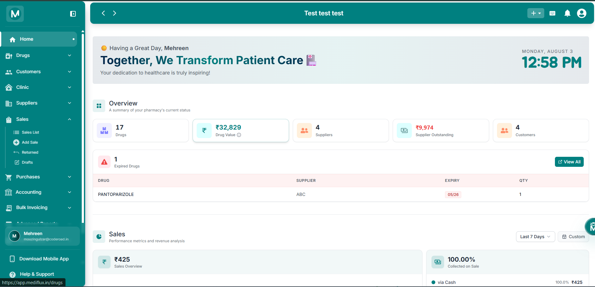 Dashboard Overview