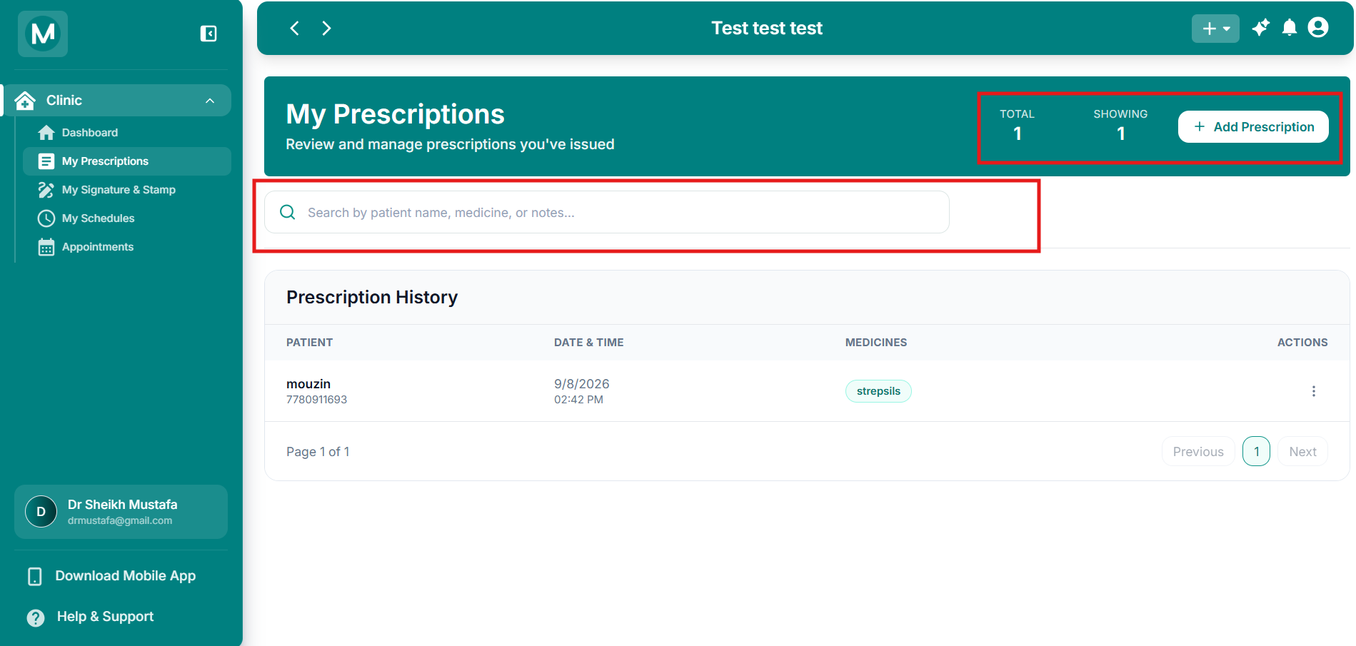 Page overview